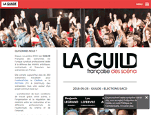 Tablet Screenshot of guildedesscenaristes.org